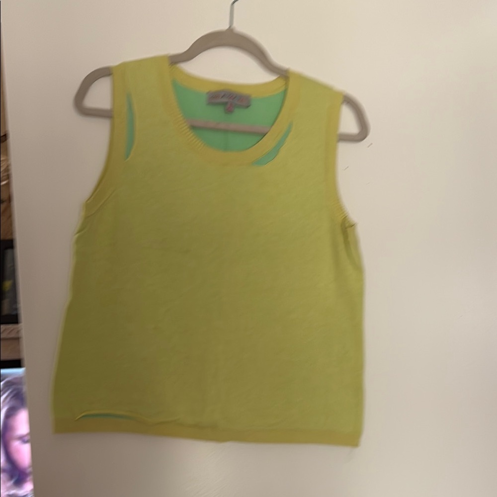Yellow Sleeveless Women's Sweater